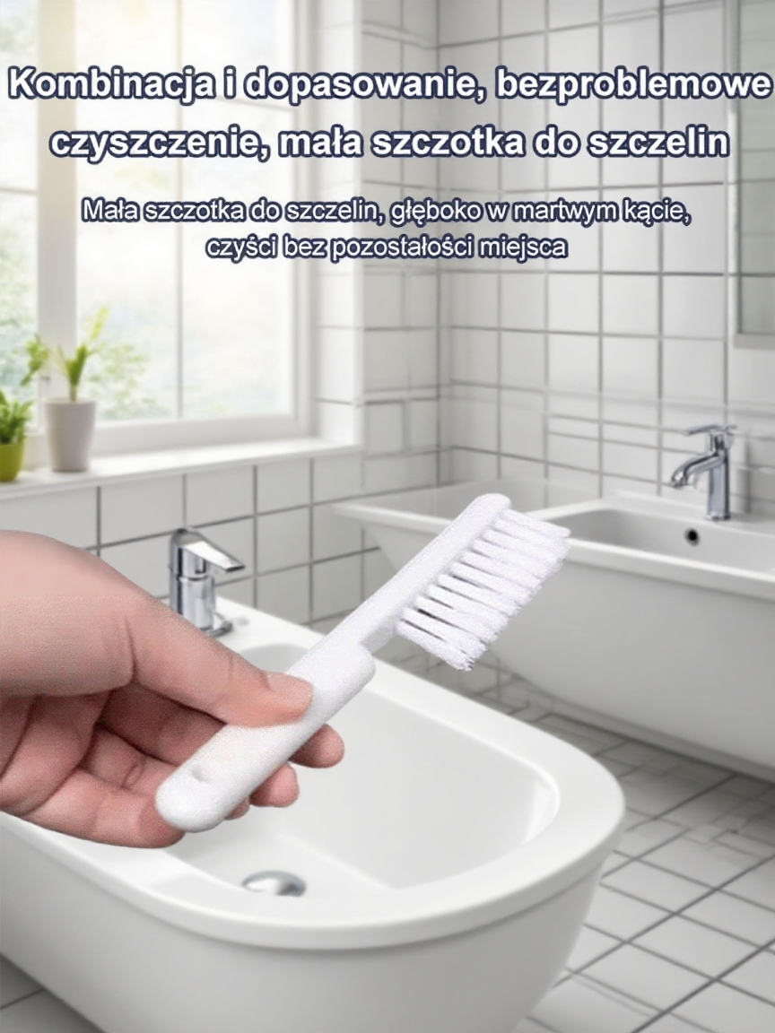 Zestaw szczotek do toalety bez martwego kąta