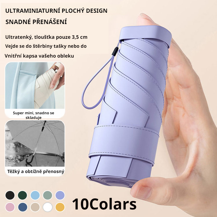 Mini crossbody taška s kapsou na skládací deštník