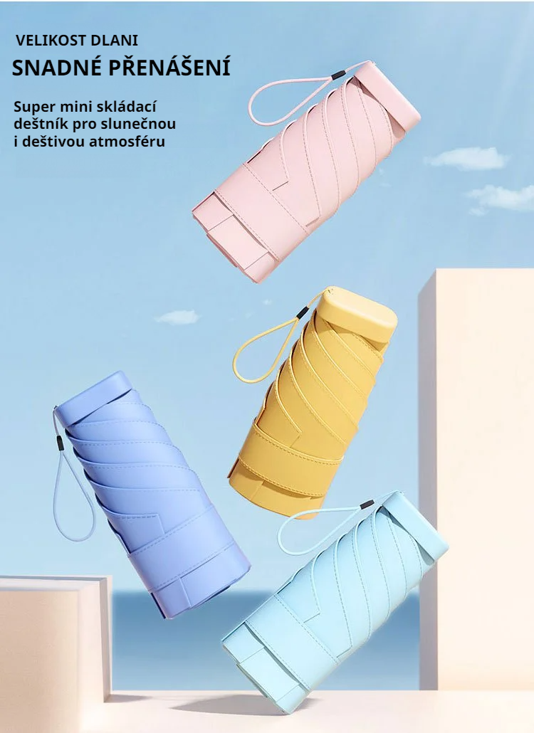 Mini Satchel Card skládací deštník v kompaktním balení