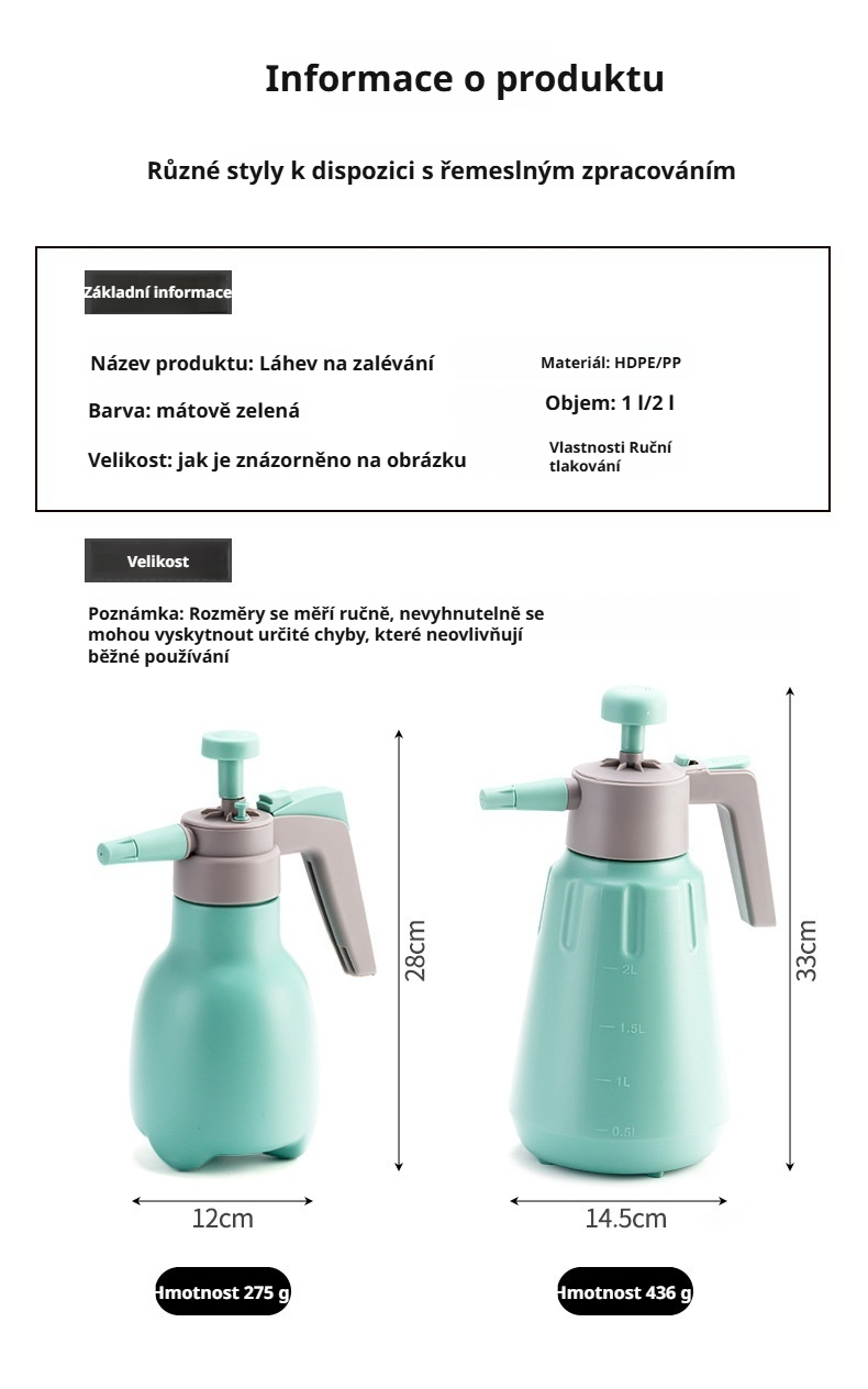 Snadné plnění postřikovače s pumpou