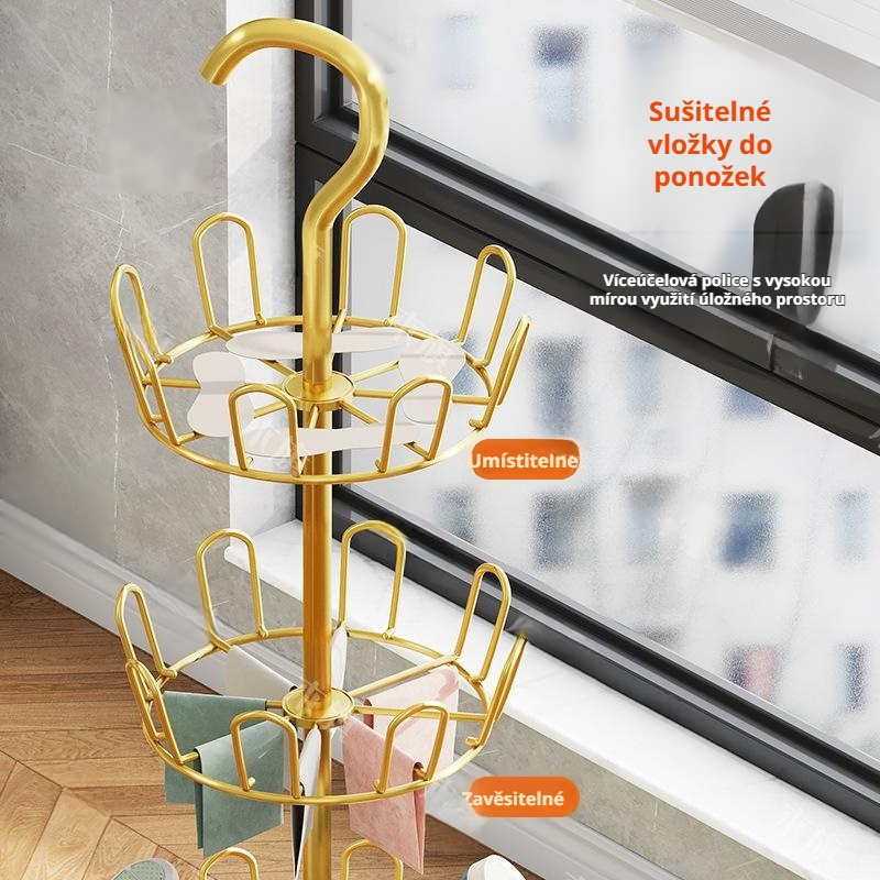 Věšák na sandály a boty pro venkovní použití