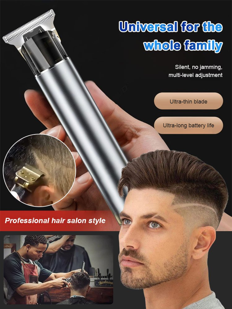 Silent and no-stuck hair Electric oil-cut carving hair clipper