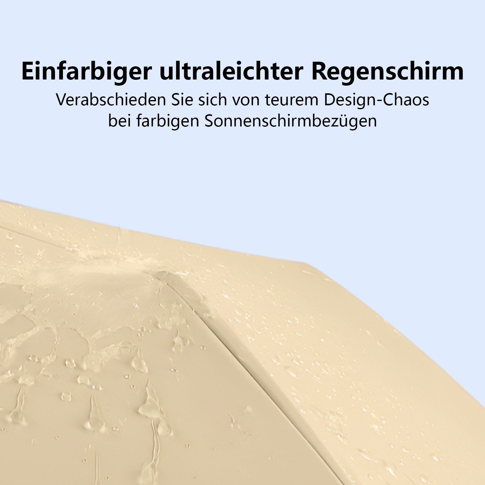 Einfarbiger ultraleichter Regenschirm