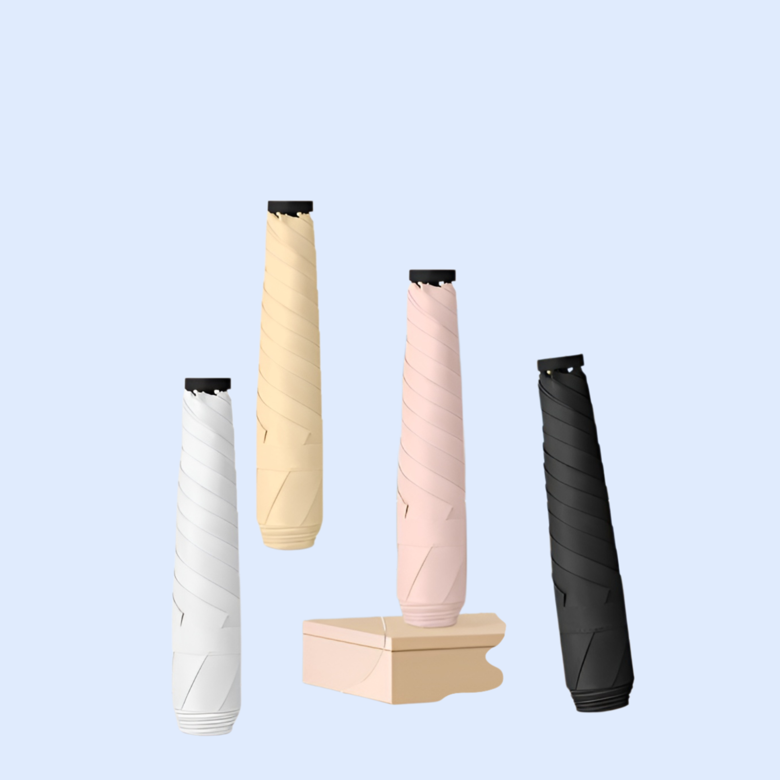 Einfarbiger ultraleichter Regenschirm