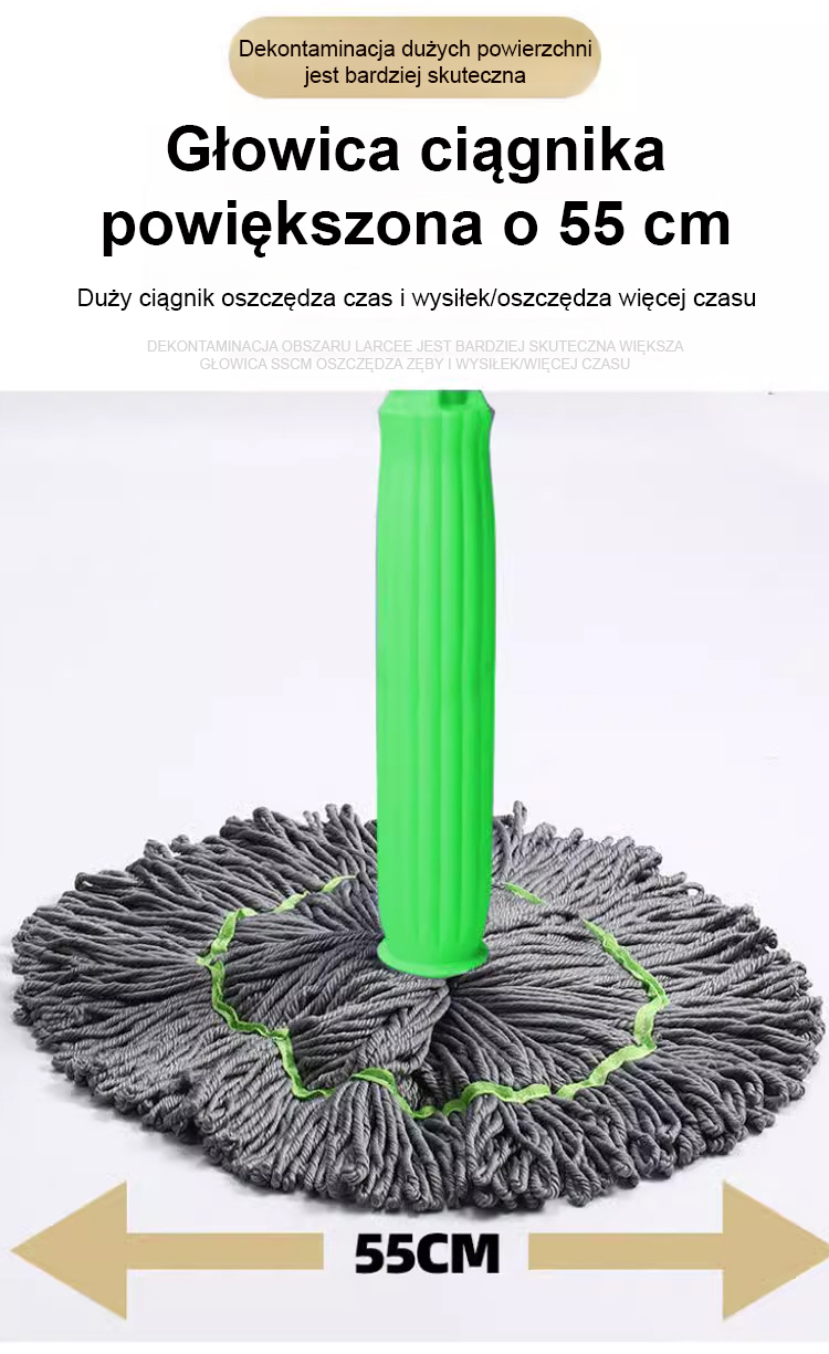 Mop bez potrzeby ręcznego mycia