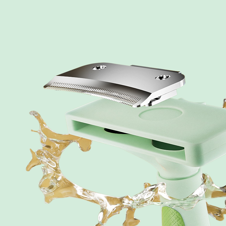 ペット用抜け毛取りセルフクリーニングブラシ