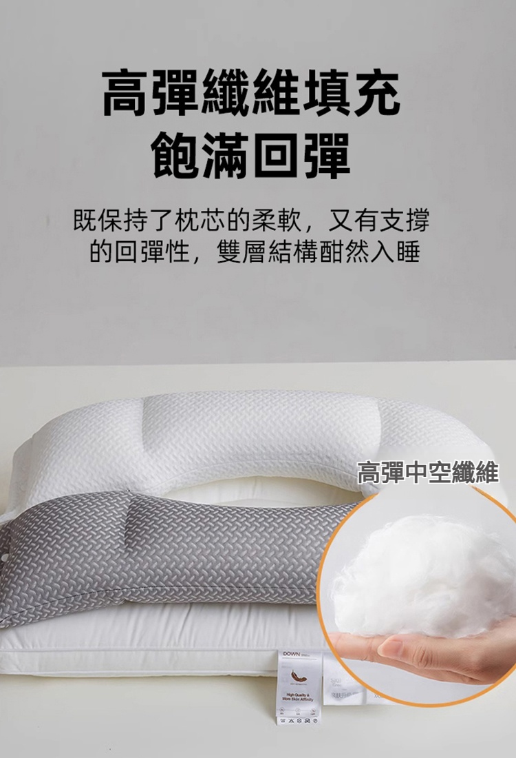 雙層二合一酣睡護頸枕芯