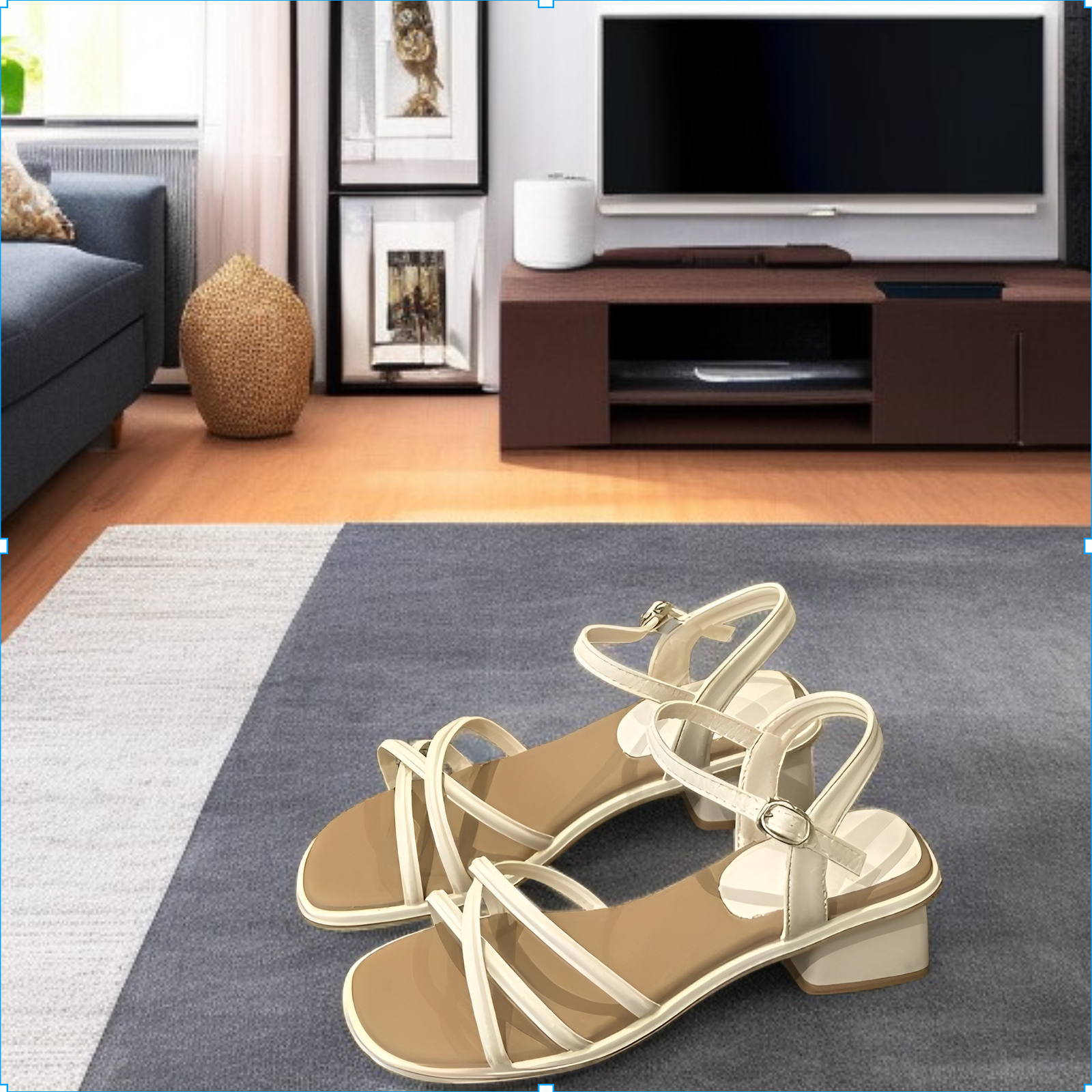 JMY-サンダル レディース 新作 夏 オールマッチサンダル ローヒール フレンチサンダル イブニングウィンド フェアリースタイルサンダル スカート付き ローマンサンダル