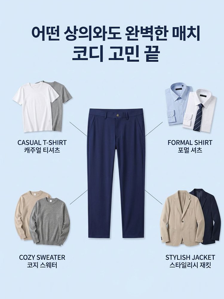 [여름 한정] 속건 활용도 높은 남성 라이트 에어 팬츠