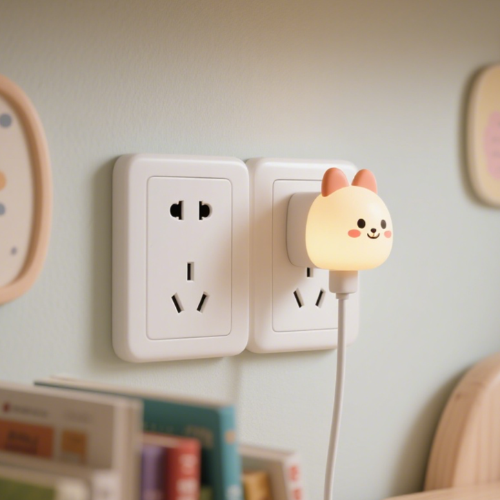 キッチンの露出型電源ソケット