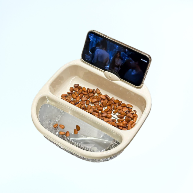 간식 건과류 상자 이중 배수 바구니