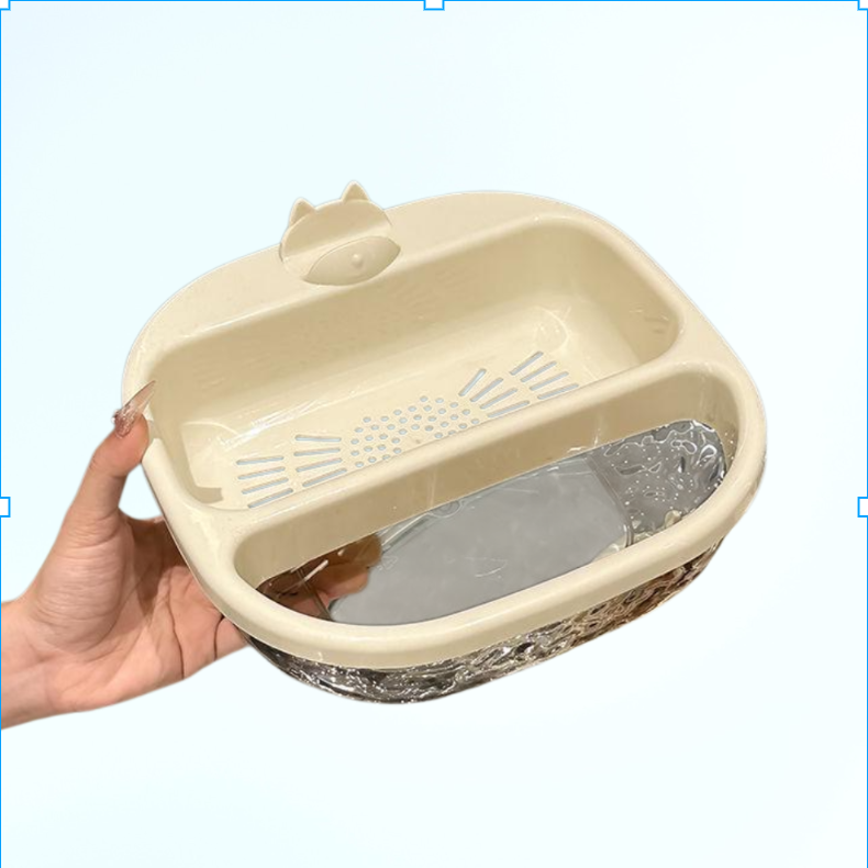 간식 건과류 상자 이중 배수 바구니