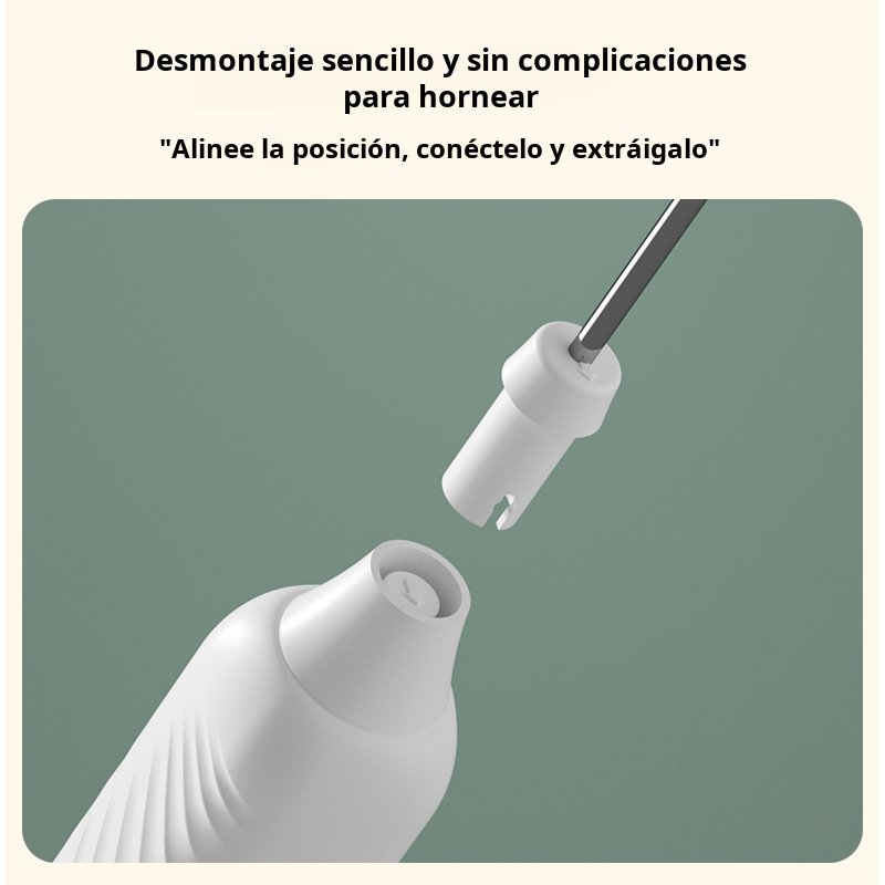 Espumador de leche, batidor de huevos, espumador de leche inalámbrico, espumador de leche para café,