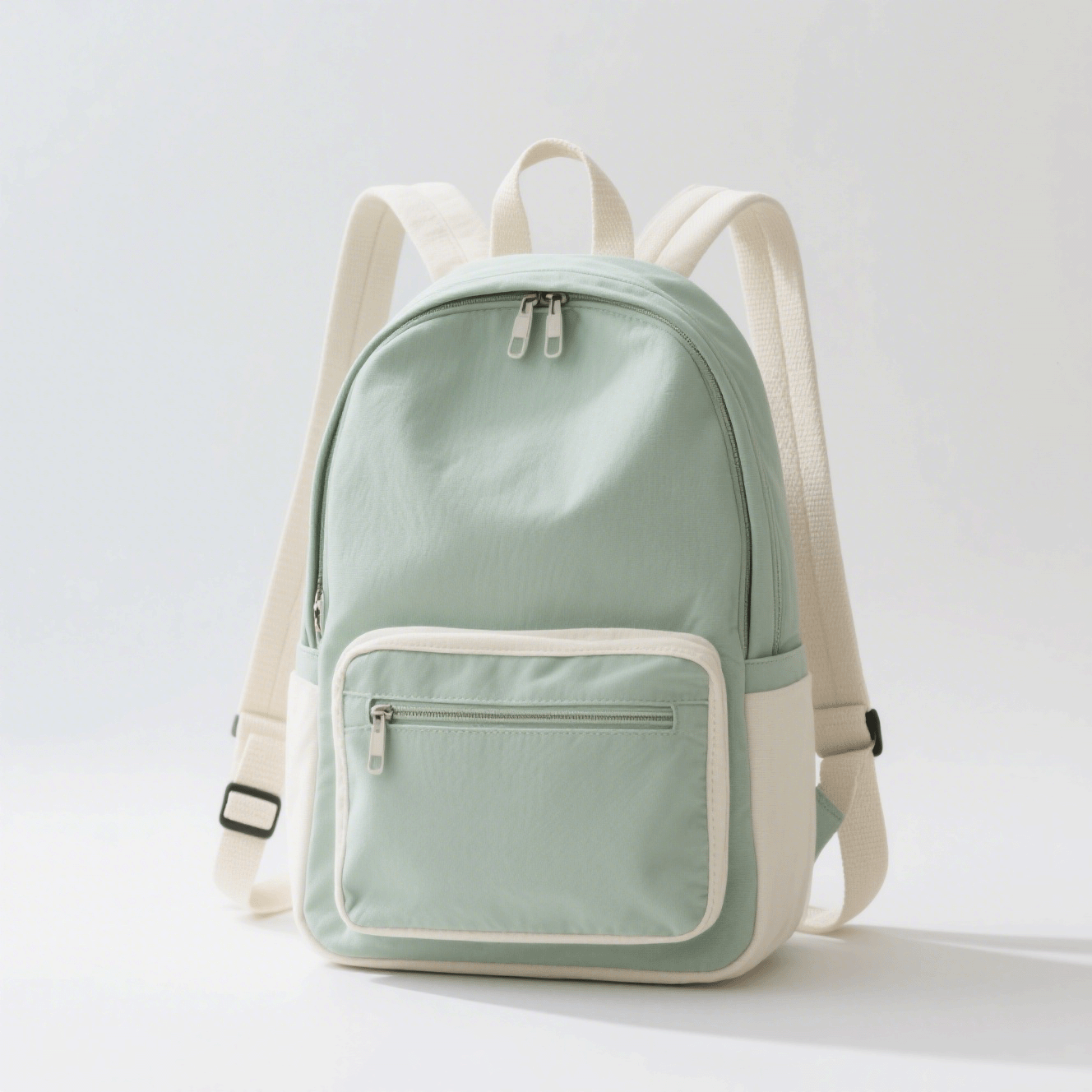 Mochila ergonómica de poliéster impermeable vista frontal