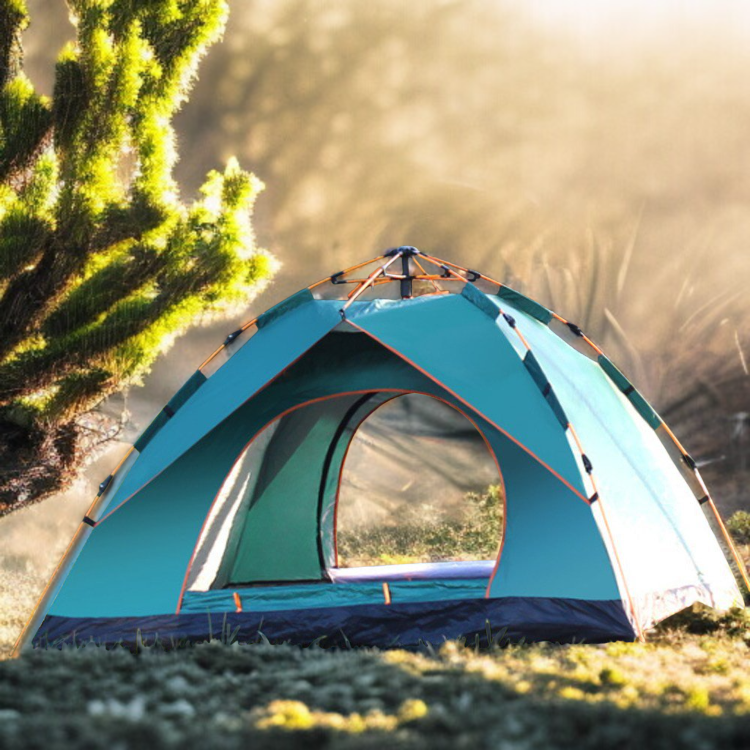 전자동 아웃도어 캠핑 텐트 전체 모습