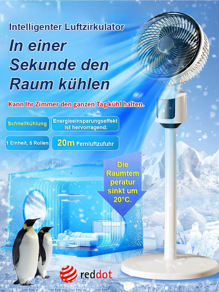 Der geräuscharm Standventilator mit Energiesparmodus und Zirkulationsfunktion