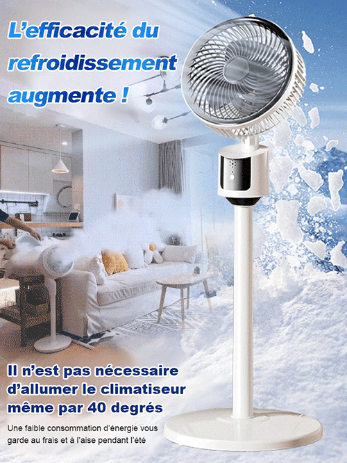Ventilateur circulaire économe en énergie et ultra silencieux avec support