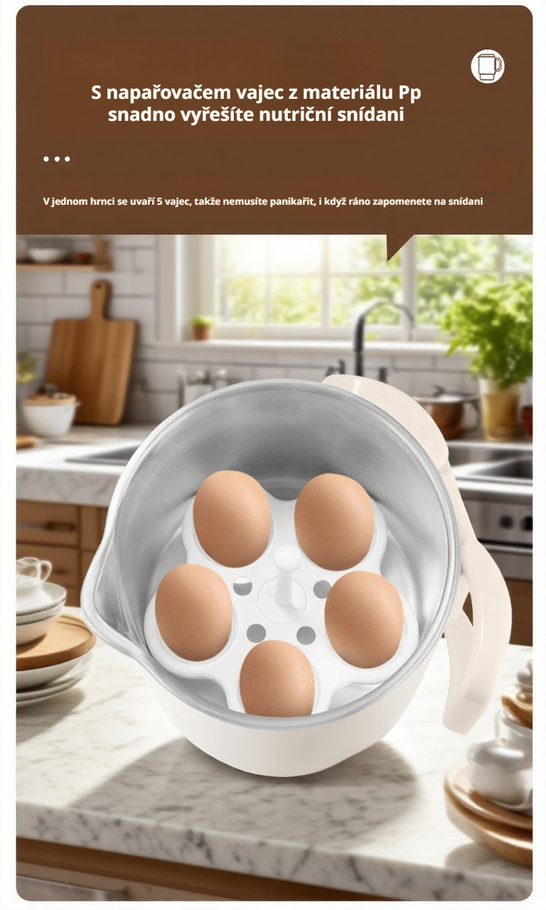 Detail skládací konvice s ovládacím tlačítkem