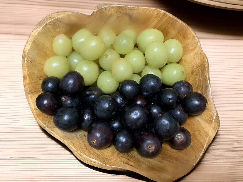 고급 원목 과일 쟁반 측면 디자인