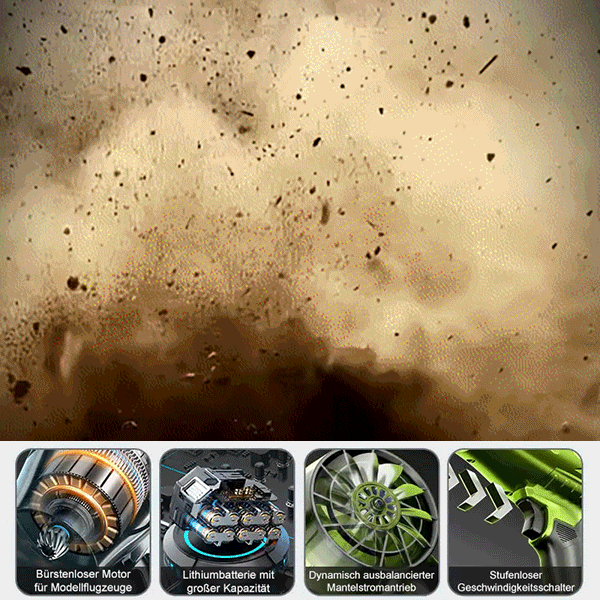 Geschwindigkeitsregelbarer Sturmgebläse Hand-Turbinengebläse