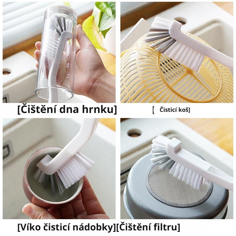  Plastový čisticí kartáč na šálky, rakovinu, sojové mléko a mixéry