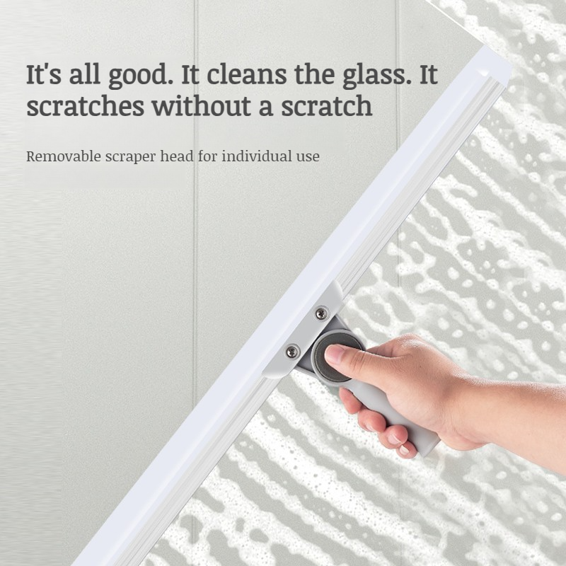 Home retractable handle squeegee bathroom silicone floor scraper bathroom magic broom scraper