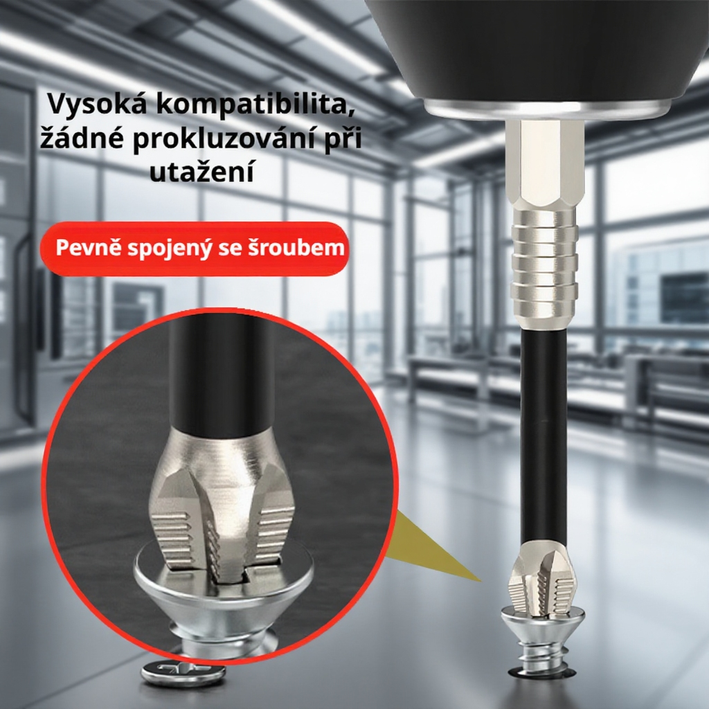 Detail elektrického křížového šroubováku