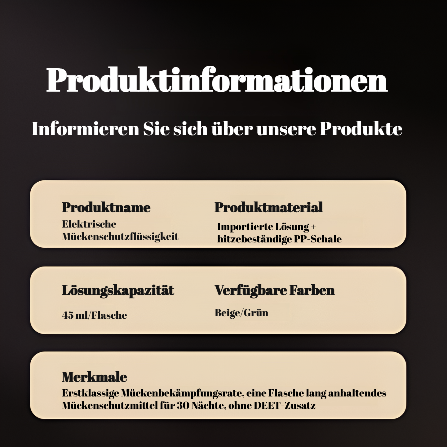 Sicheres Anti-Mücken Gerät für Kinderzimmer