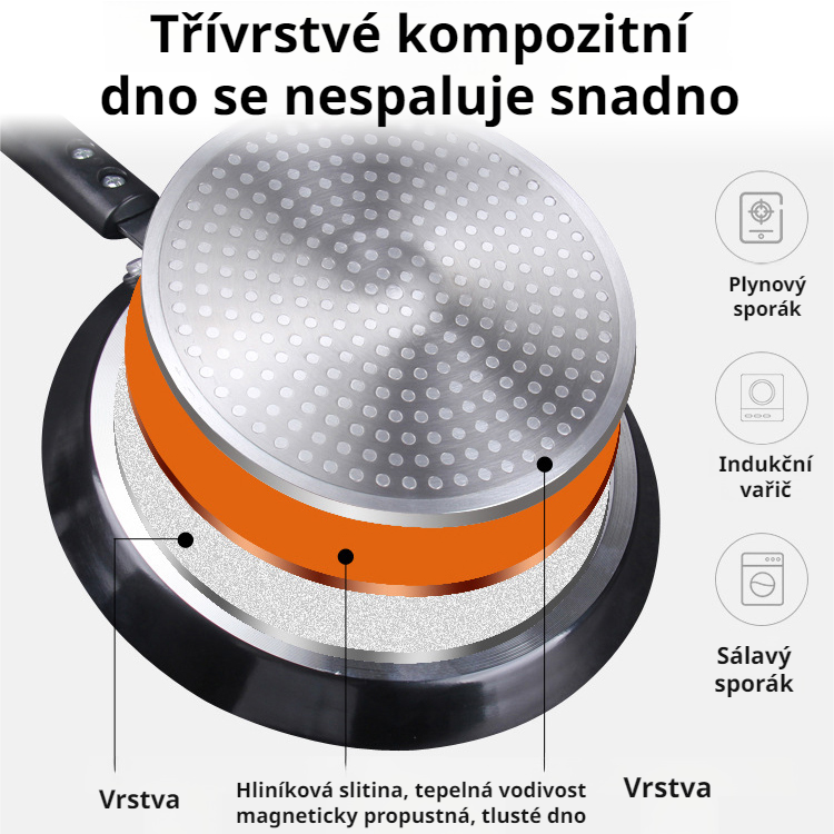 Nepřilnavá pánev z uhlíkové oceli