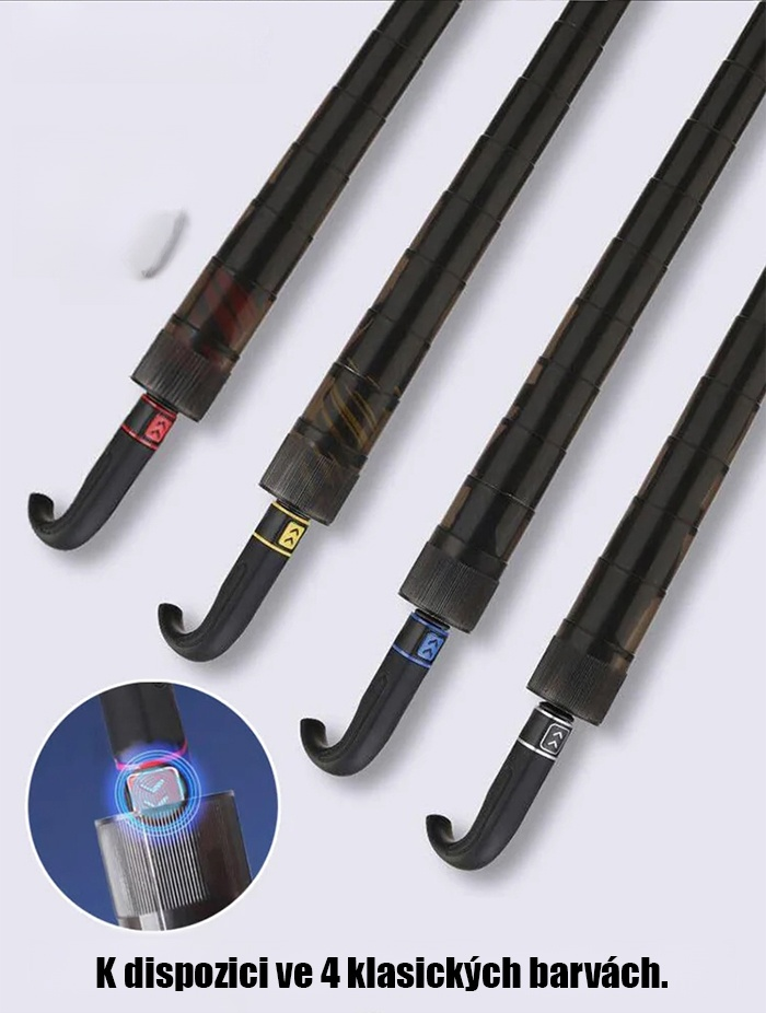 Deštník, který vás ochrání před deštěm a bouří] Automaticky skládací