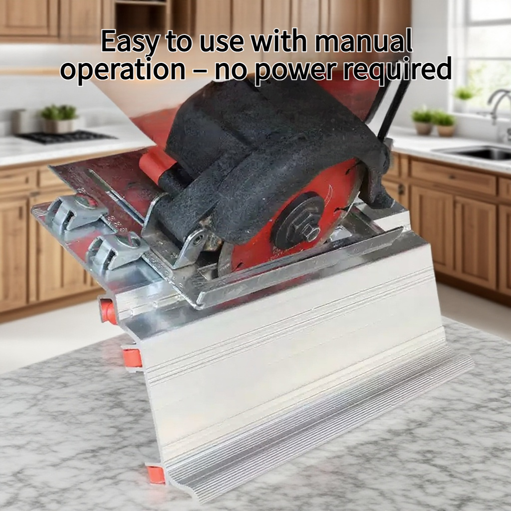 Tile edge finishing with 45 degree chamfer cutting tool