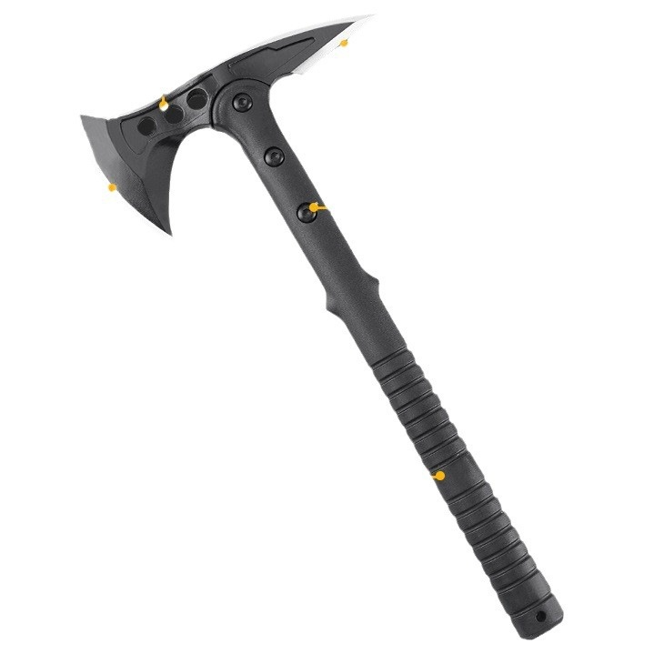 Hacha táctica multifuncional, cuchillo de hacha de montaña, arma de supervivencia de autodefensa al 