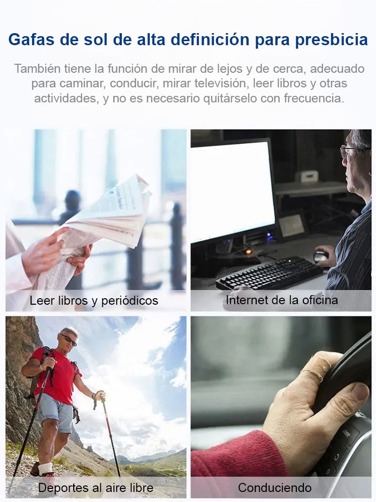 Gafas de lectura con zoom a prueba de radiación, tecnología negra inteligente, llame al 1055551