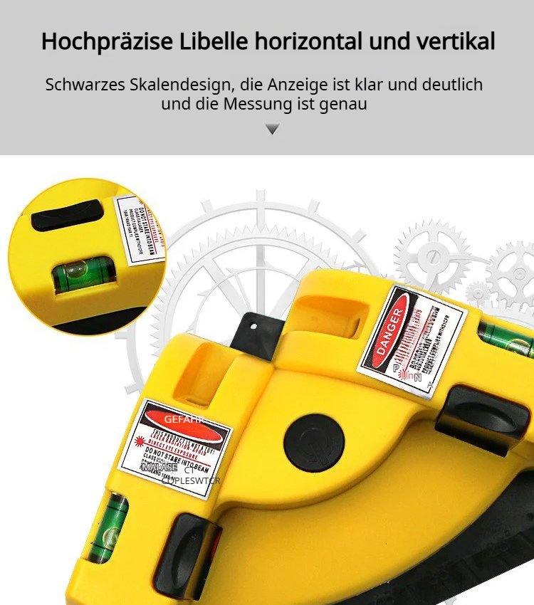 90-Grad-Laser-Wasserwaage