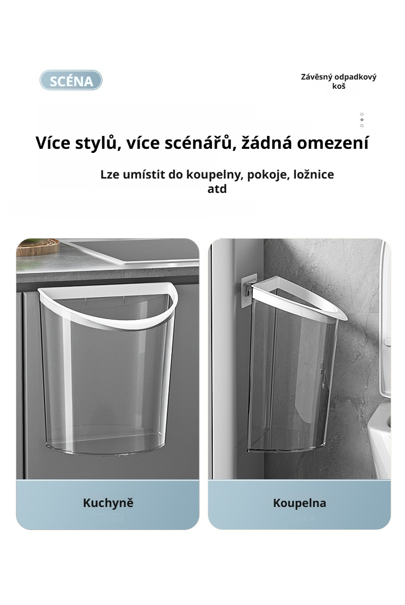 Instalace nástěnného odpadkového koše