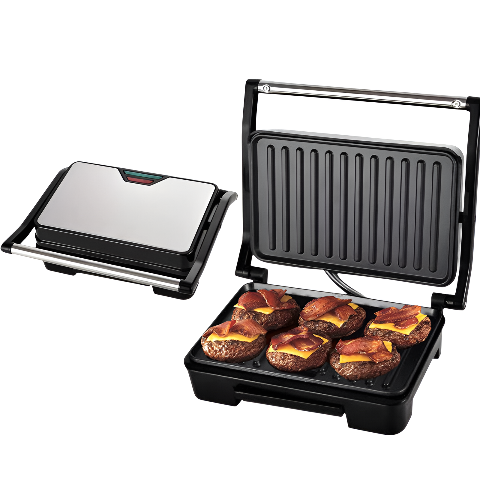 ホットサンドメーカー 電気 ワッフルメーカー コンパクト ホット サンドメーカー パンケーキメーカー マルチサンドイッチ 厚焼 ホットサンドマシン ワッフルプレート付き 丸洗い お手入れ簡単 新生活 