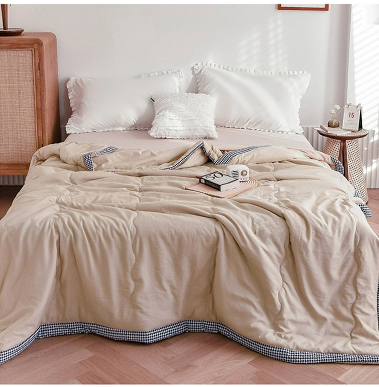 清潔で快適な肌掛け布団の使用シーン