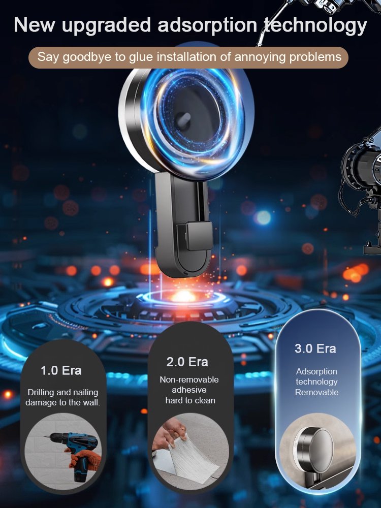 No-punch large suction cup bathroom cosmetic storage box