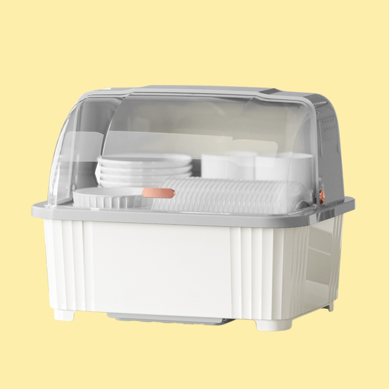 キッチン用蓋付き皿置き棚