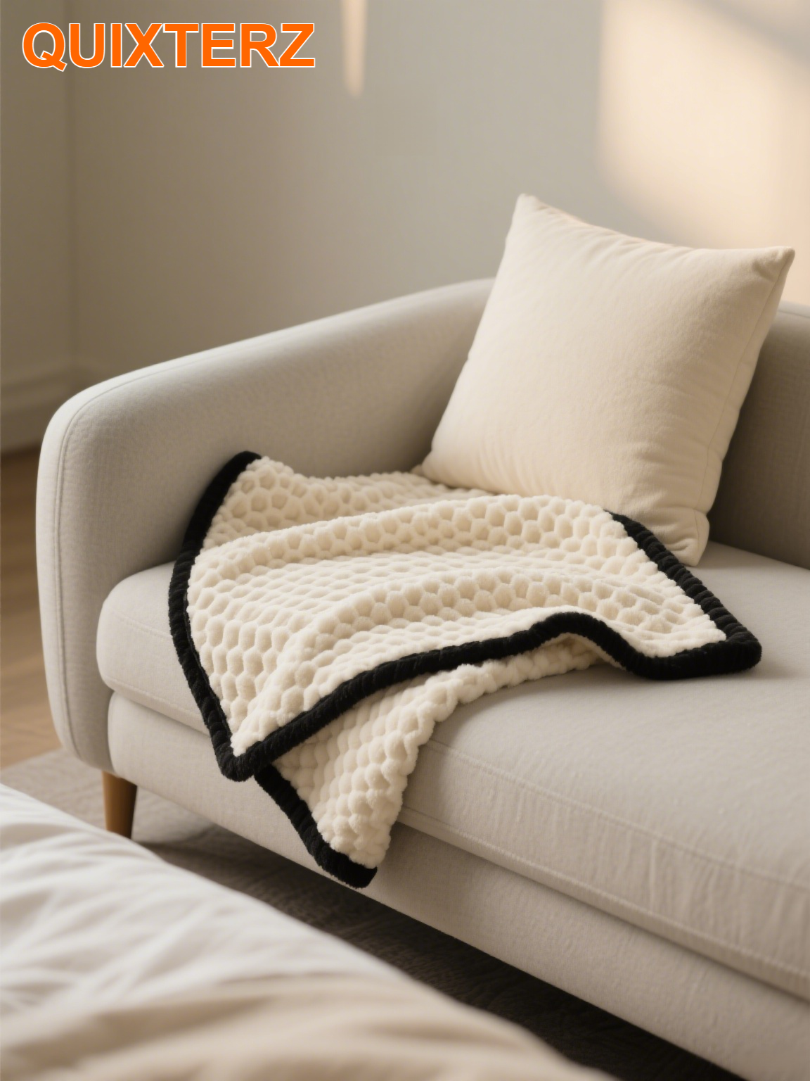 Manta de felpa de doble capa extra gruesa