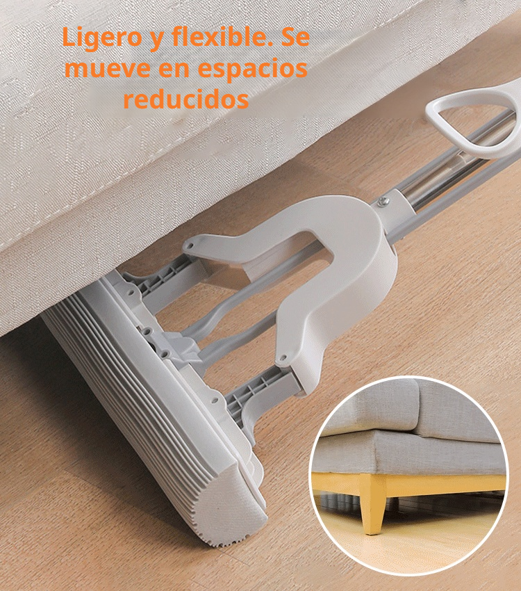 With 2 heads. Folding sponge mop. Mopping and cleaning