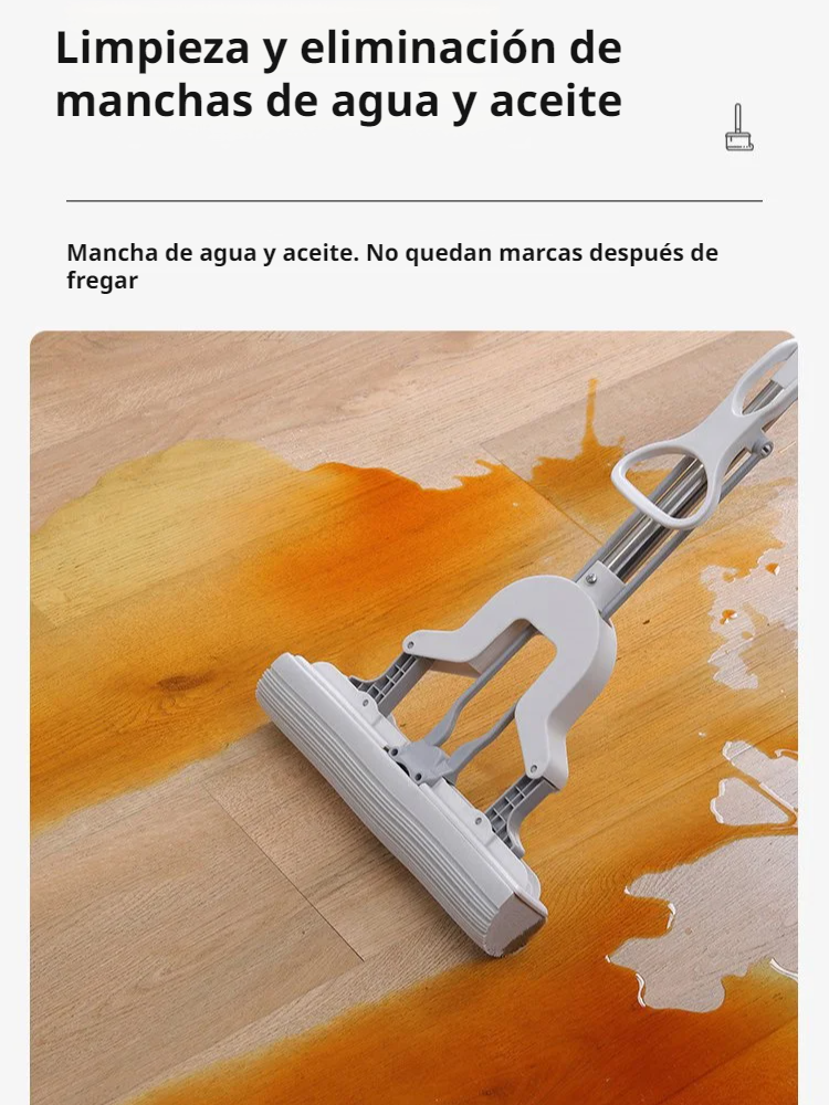 With 2 heads. Folding sponge mop. Mopping and cleaning