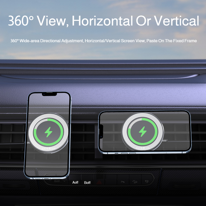 Smart fast charging for Apple and Android phones, car wireless charger