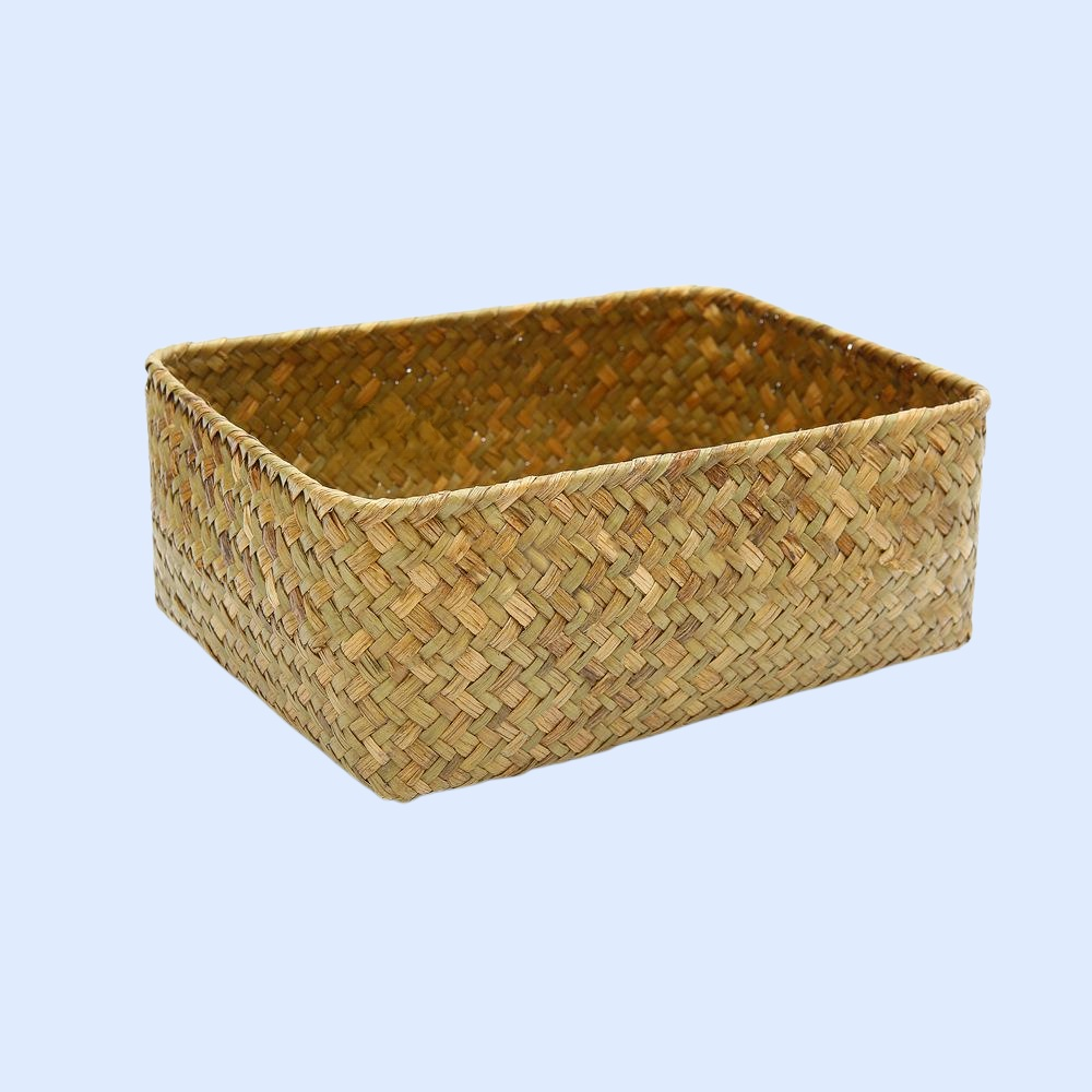 フタなし多用途収納バスケット お菓子・お茶用整理かご