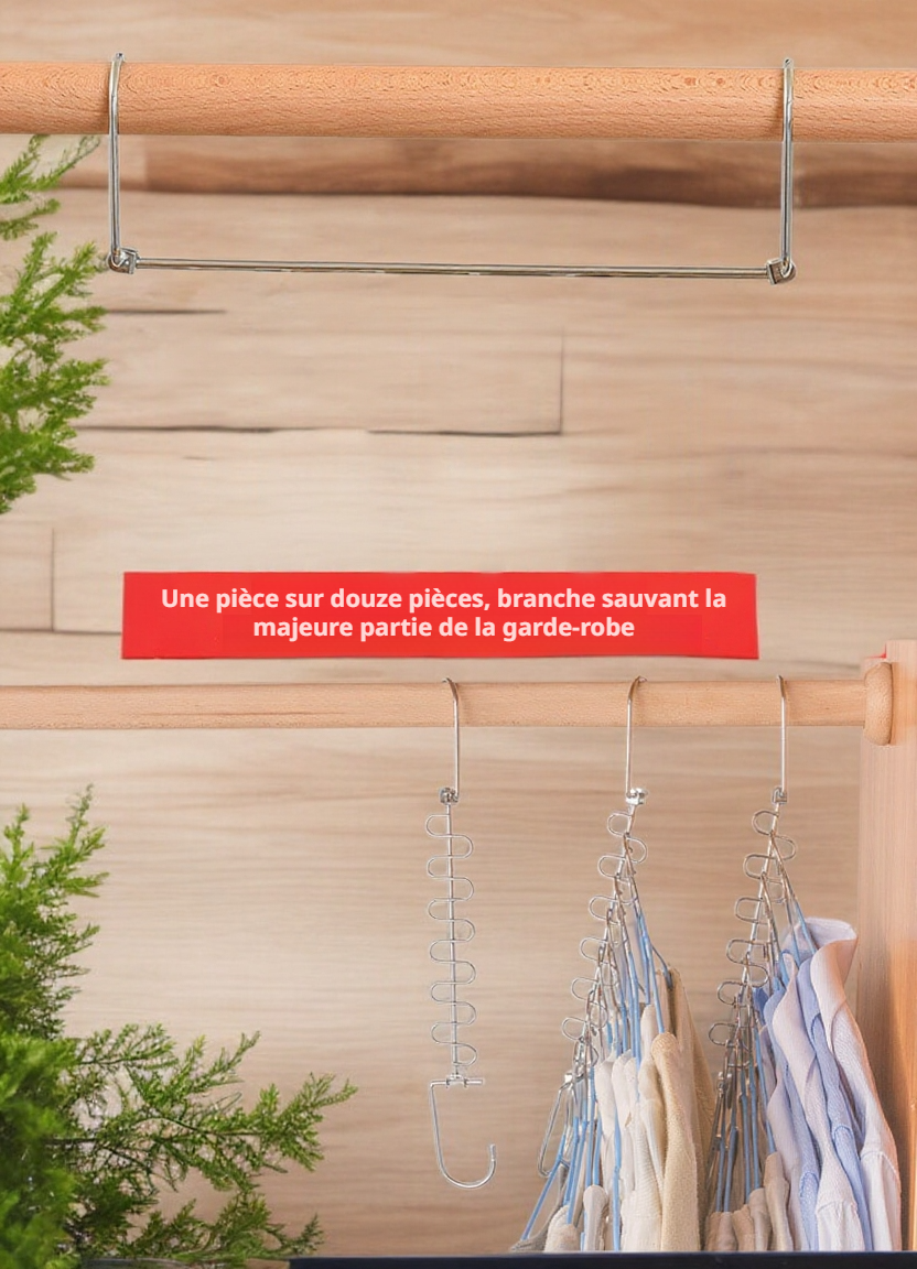 Cintre multifonction pour chemises et pantalons