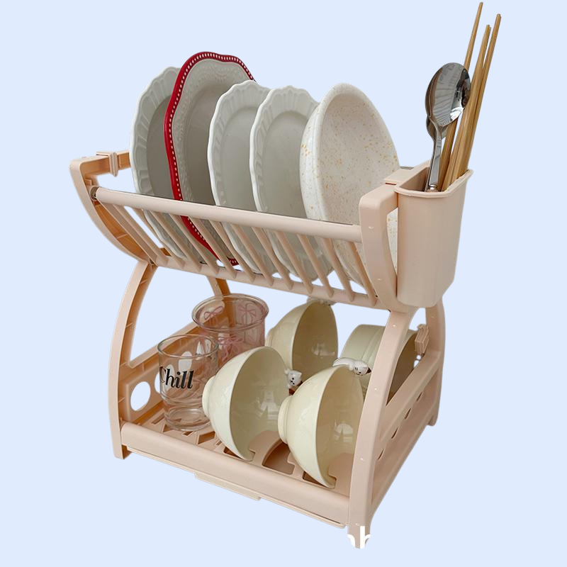 رف تجفيف الأطباق للمطبخ