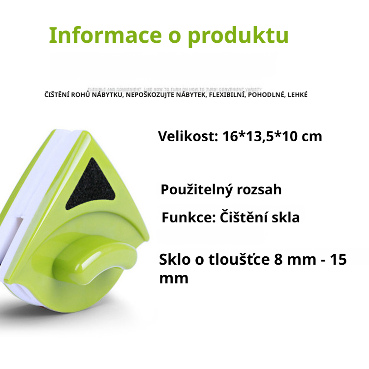 Multifunkční magnetický čistič oken