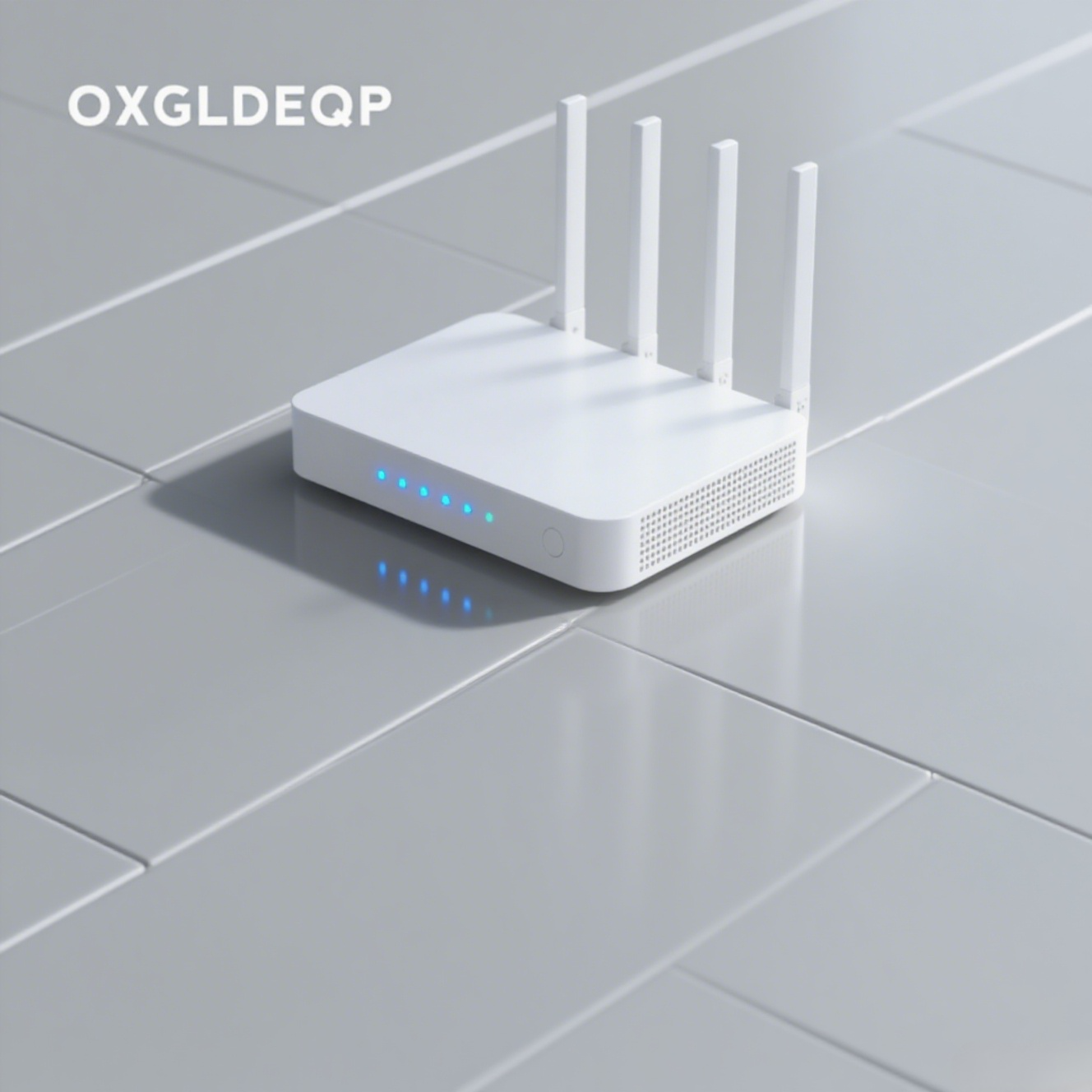 モダンなデザインの白いWi-Fiルーター