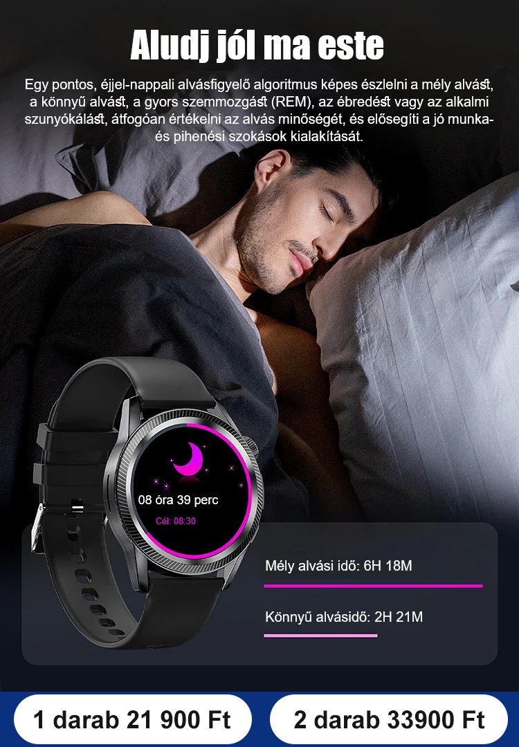 Vércukorszint mérésére szolgáló óra acélszíjjal