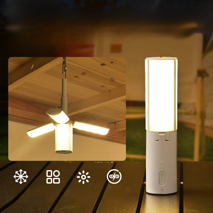 Outdoor multi-function folding camping light